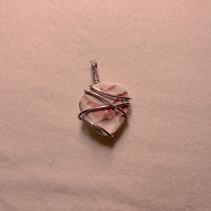 Seaglass/pottery necklace charm